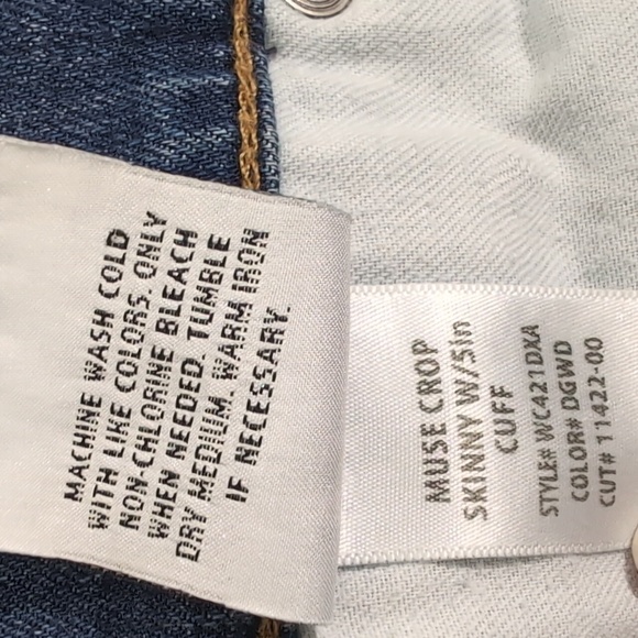 Hudson Muse Crop Skinny Distressed Jean, Sz 28. - Picture 9 of 10